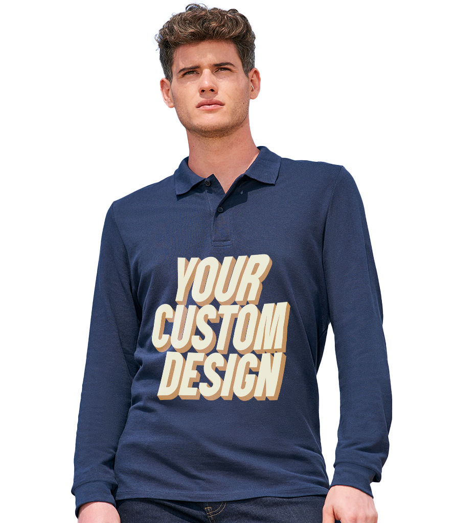 Pikkade varrukatega polo särk