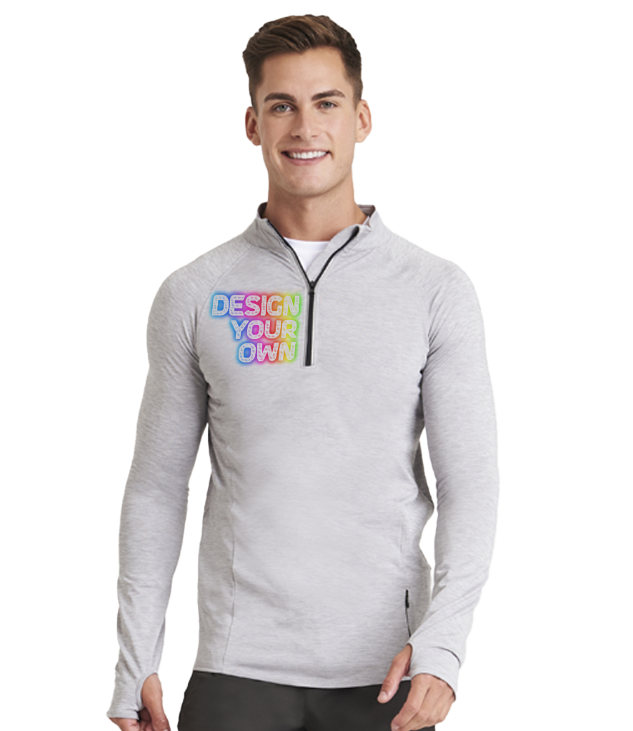 Camiseta deportiva de hombre Cool-Flex™ con medio cierre