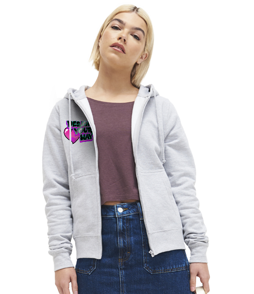 Naiste lukuga dressipluus kapuutsiga