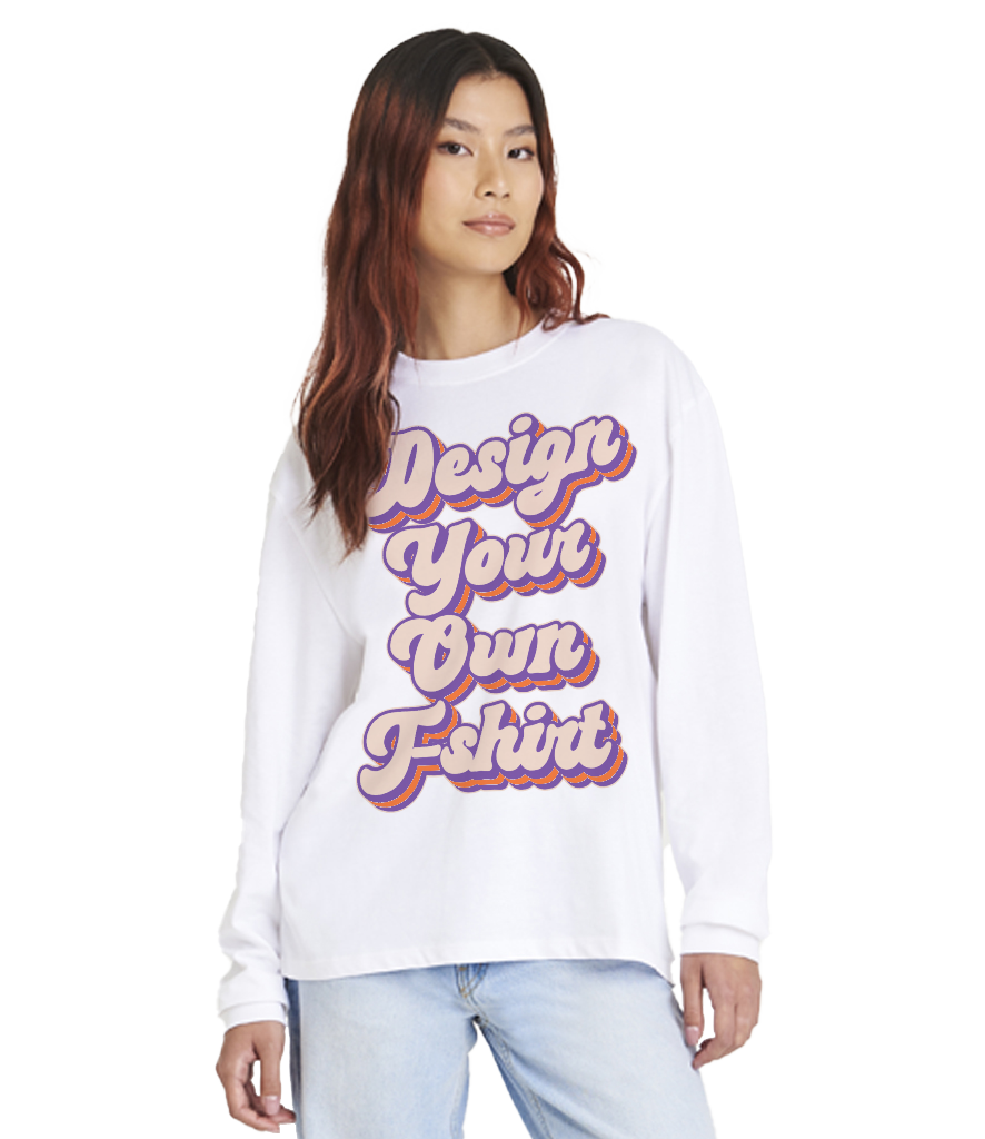 Unisex oversize laang Äerm T-Shirt