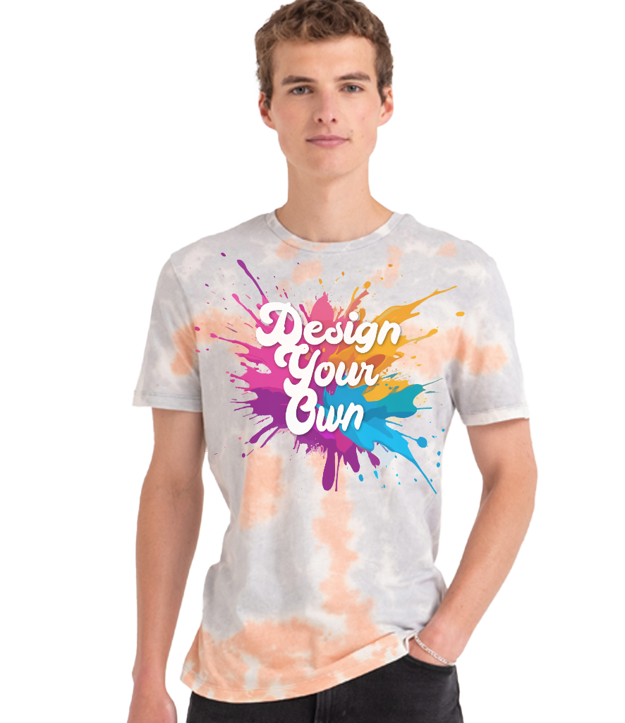 Unisex Vintage värvipritsmetega t-särk