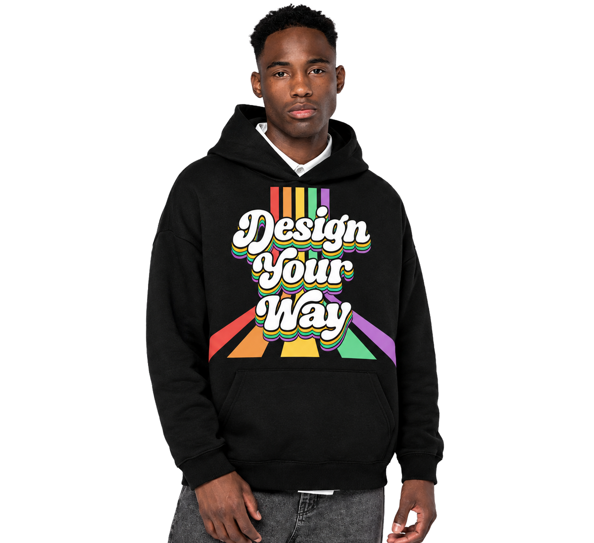 Prémiová organická unisex oversized mikina