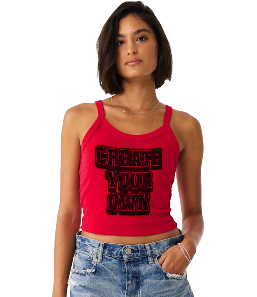 Women's spaghetti strap baby tank top