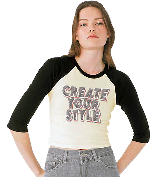Damen ¾ Raglan Baby-T-Shirt