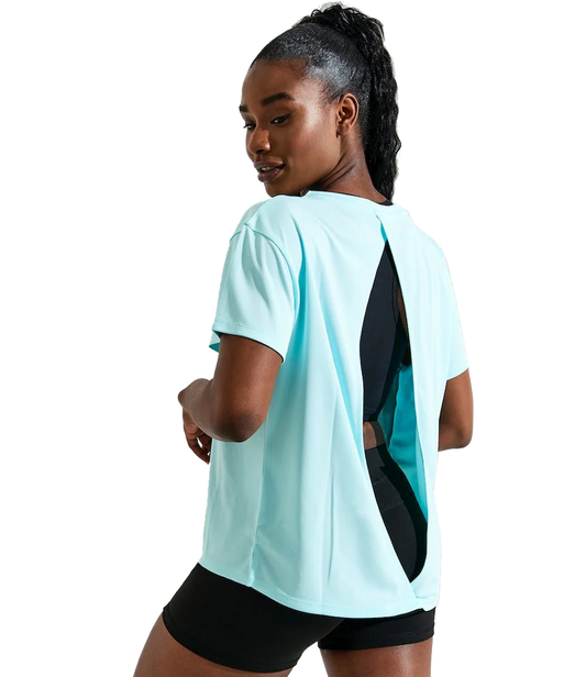 Damen Sport-T-Shirt mit offenem Rücken