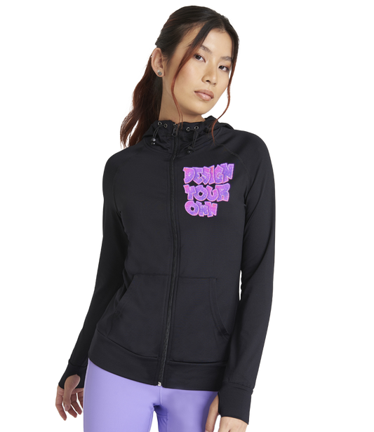 Sudadera amb cremallera en contrast per a dona