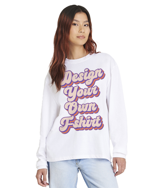 Unisex oversize laang Äerm T-Shirt