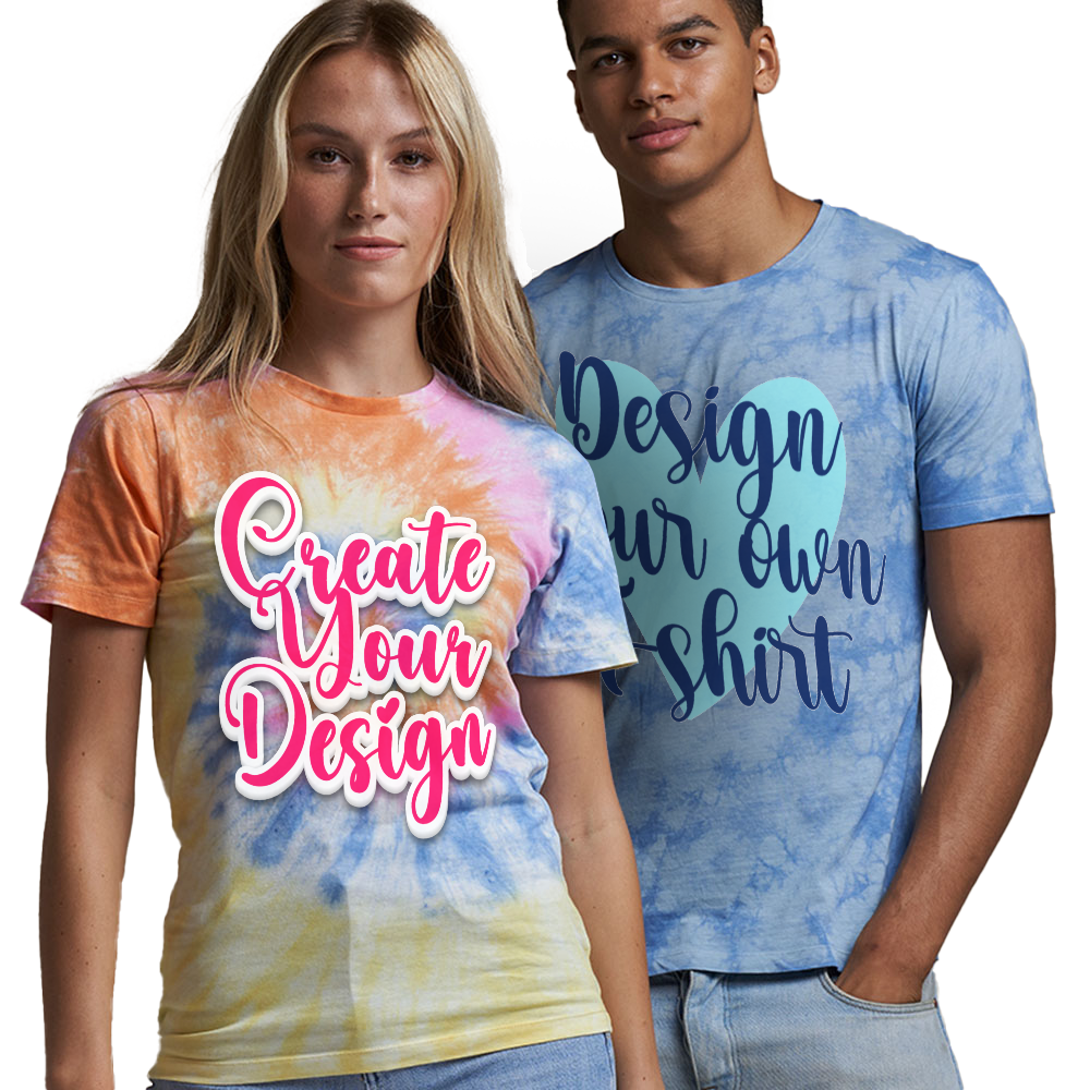 Camiseta vintage con salpicaduras de color