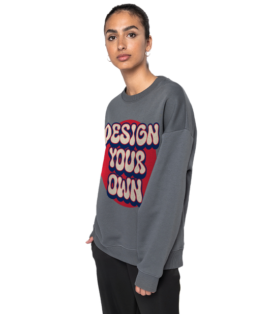 Unisex sweatshirt oversized økologisk